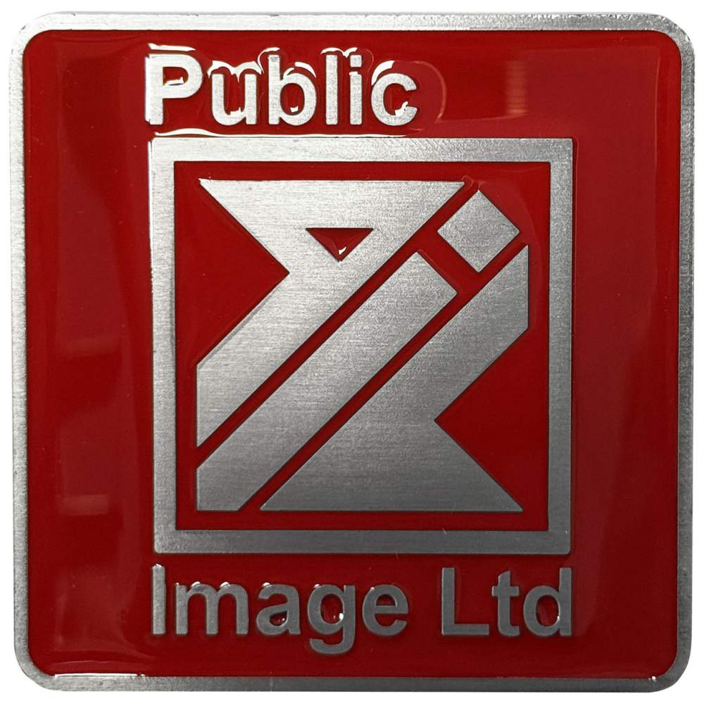 Pil Public Image Ltd - New Logo Fridge magnet - Red/Grey